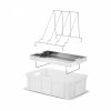 Plastic uncapping tray with stainless strainer (H - 200mm)